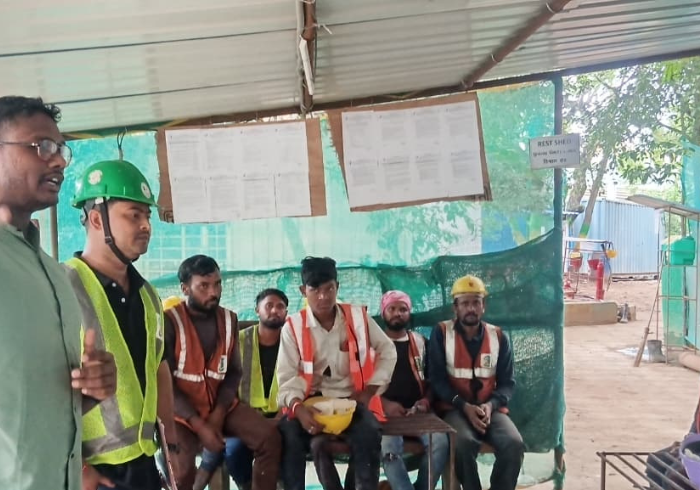 Drugs Awareness & Digital Health Registration Program – URC Construction Site, Adyar